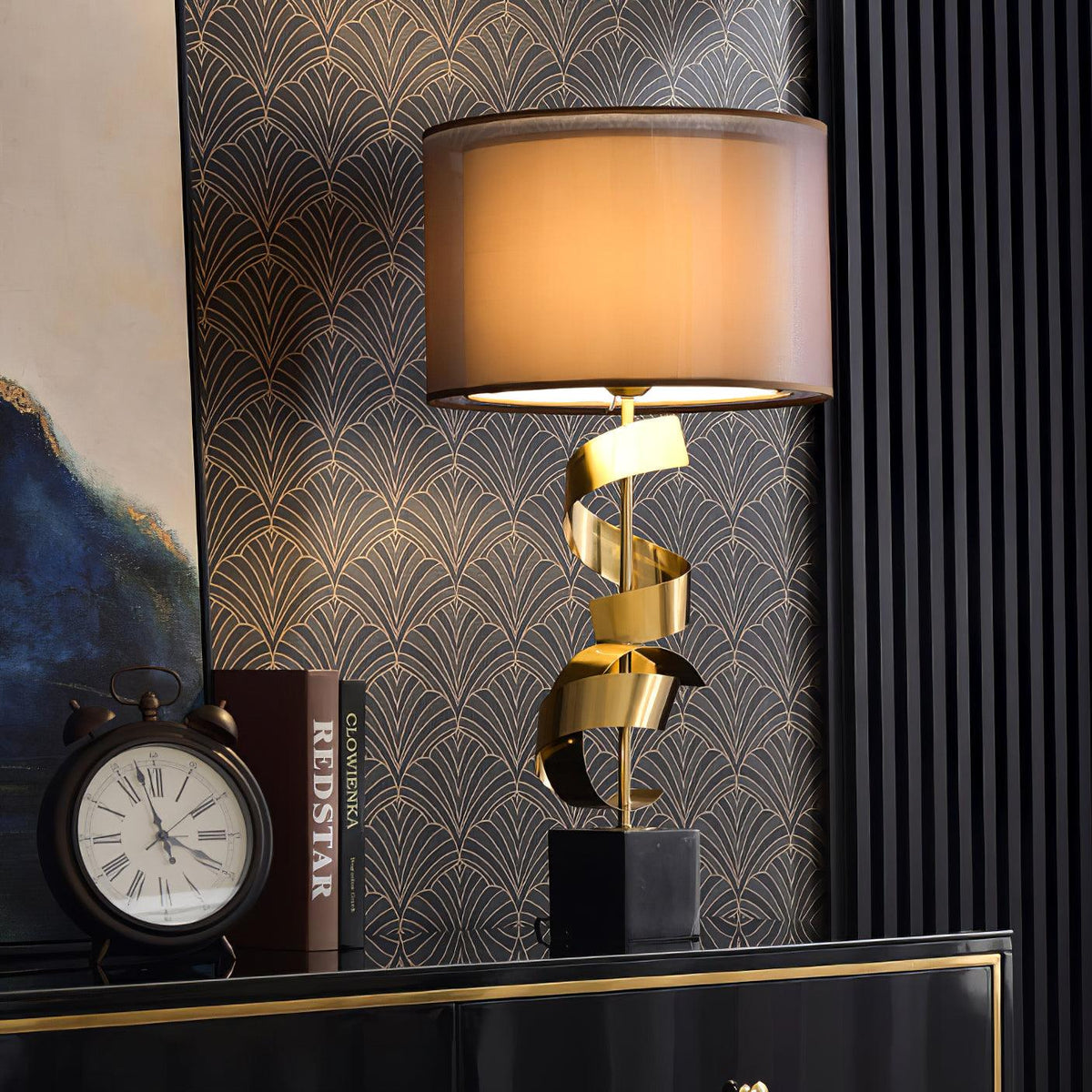 Seraph Luxe tafellamp met stoffen kap