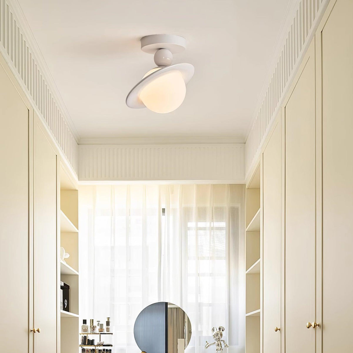 Selvian plafondlamp rood en wit retro