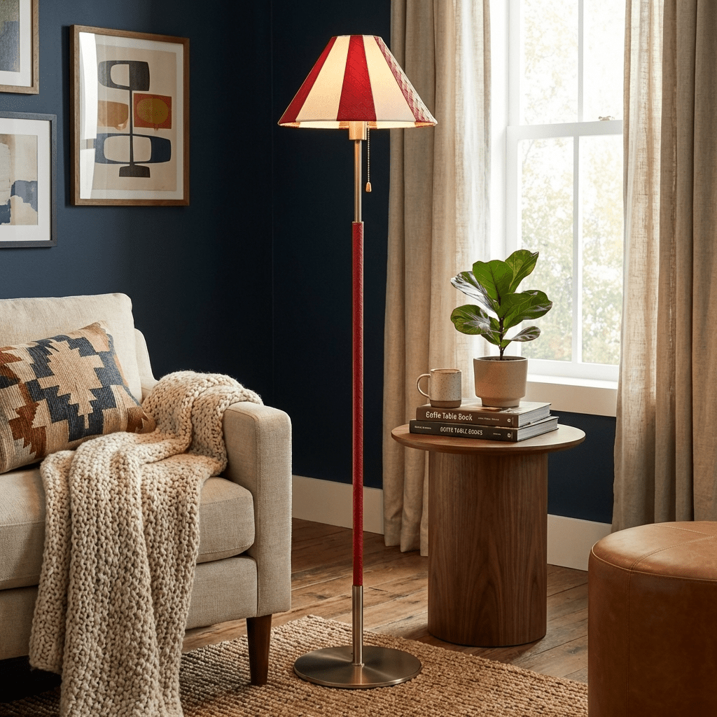 Avenoette Verona gestreepte vloerlamp