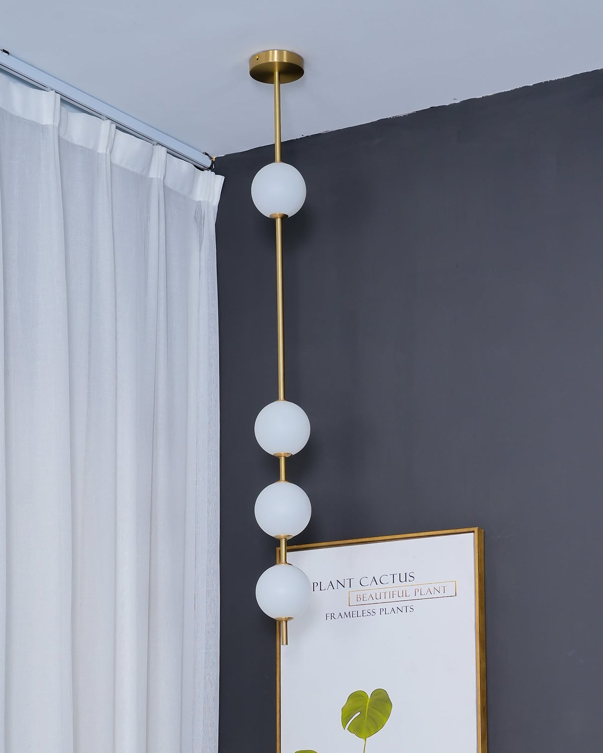 Valem Moderne hanglamp van messing