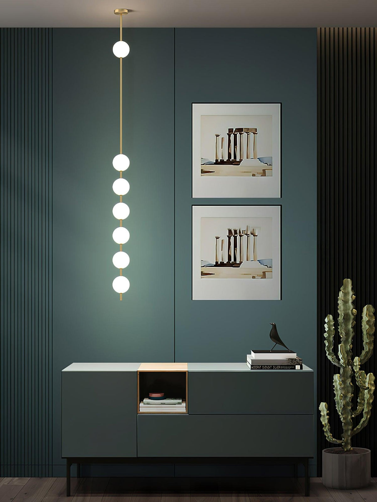 Valem Moderne hanglamp van messing