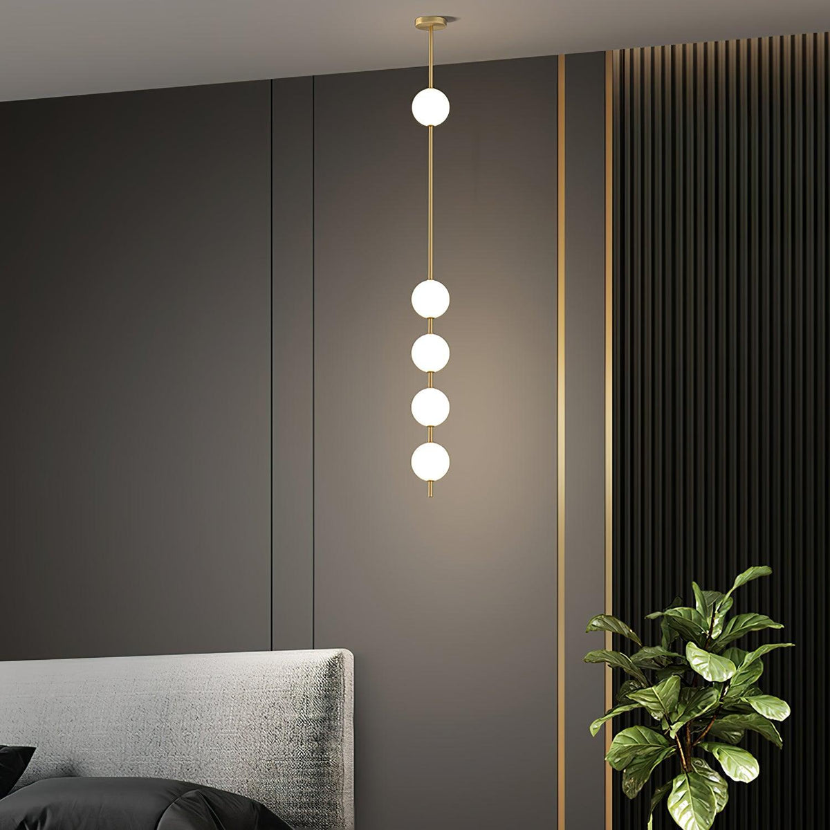 Valem Moderne hanglamp van messing