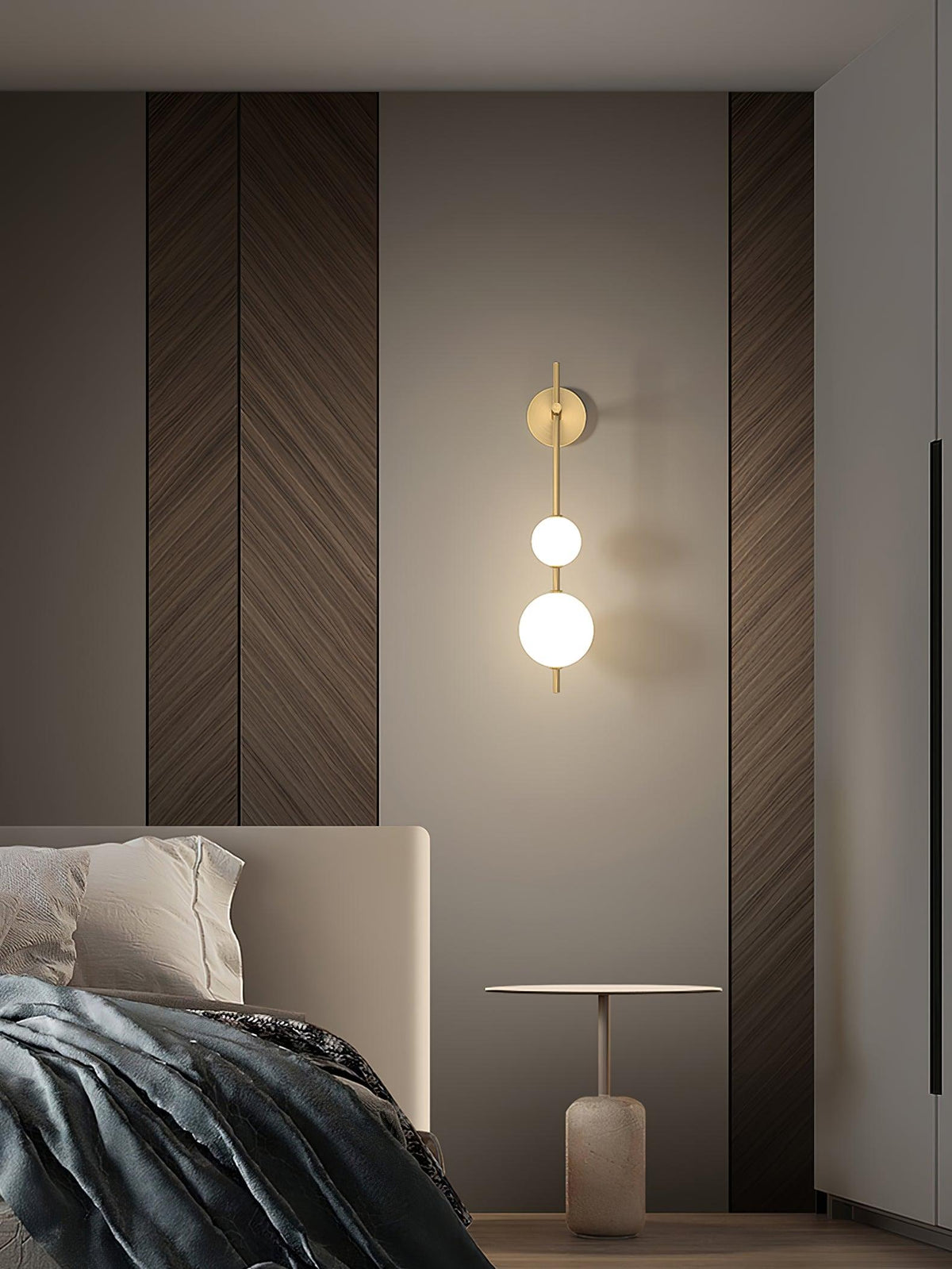 Miriiella wandlamp Verticale Bol Minimalistisch