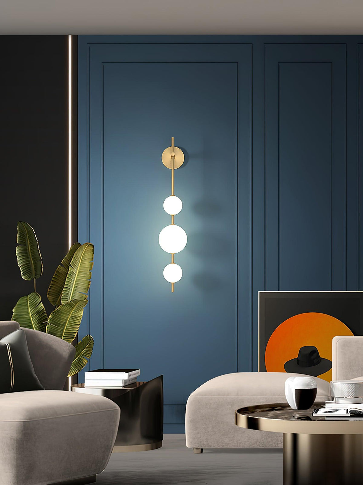 Miriiella wandlamp Verticale Bol Minimalistisch