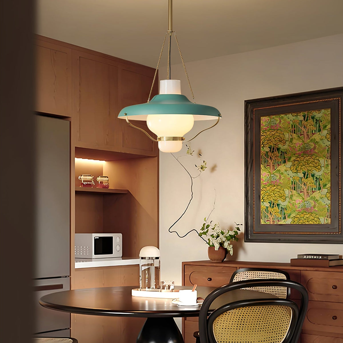 Olaeon Mid-Century glas hanglamp