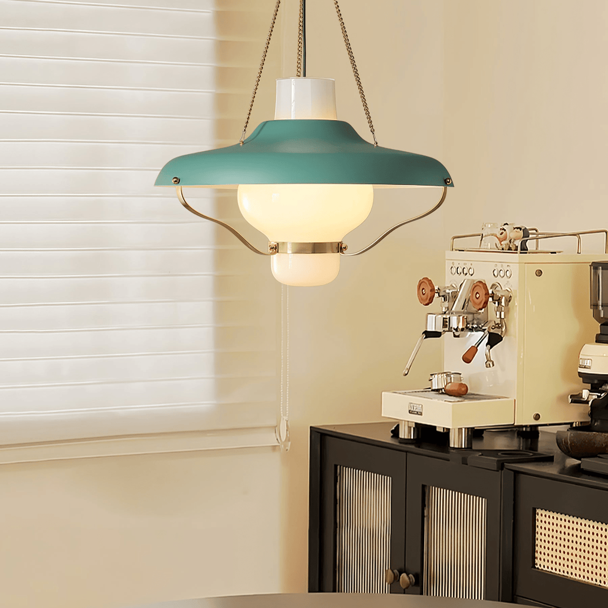 Olaeon Mid-Century glas hanglamp