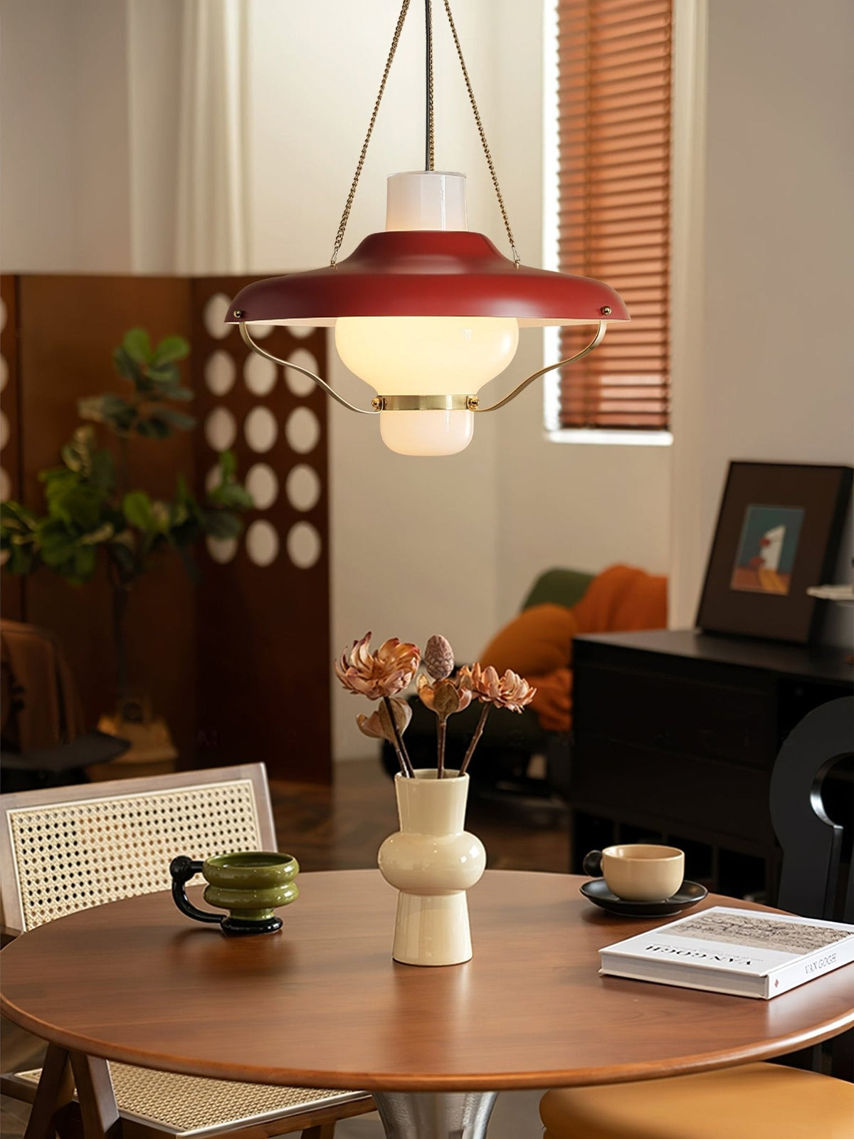Olaeon Mid-Century glas hanglamp