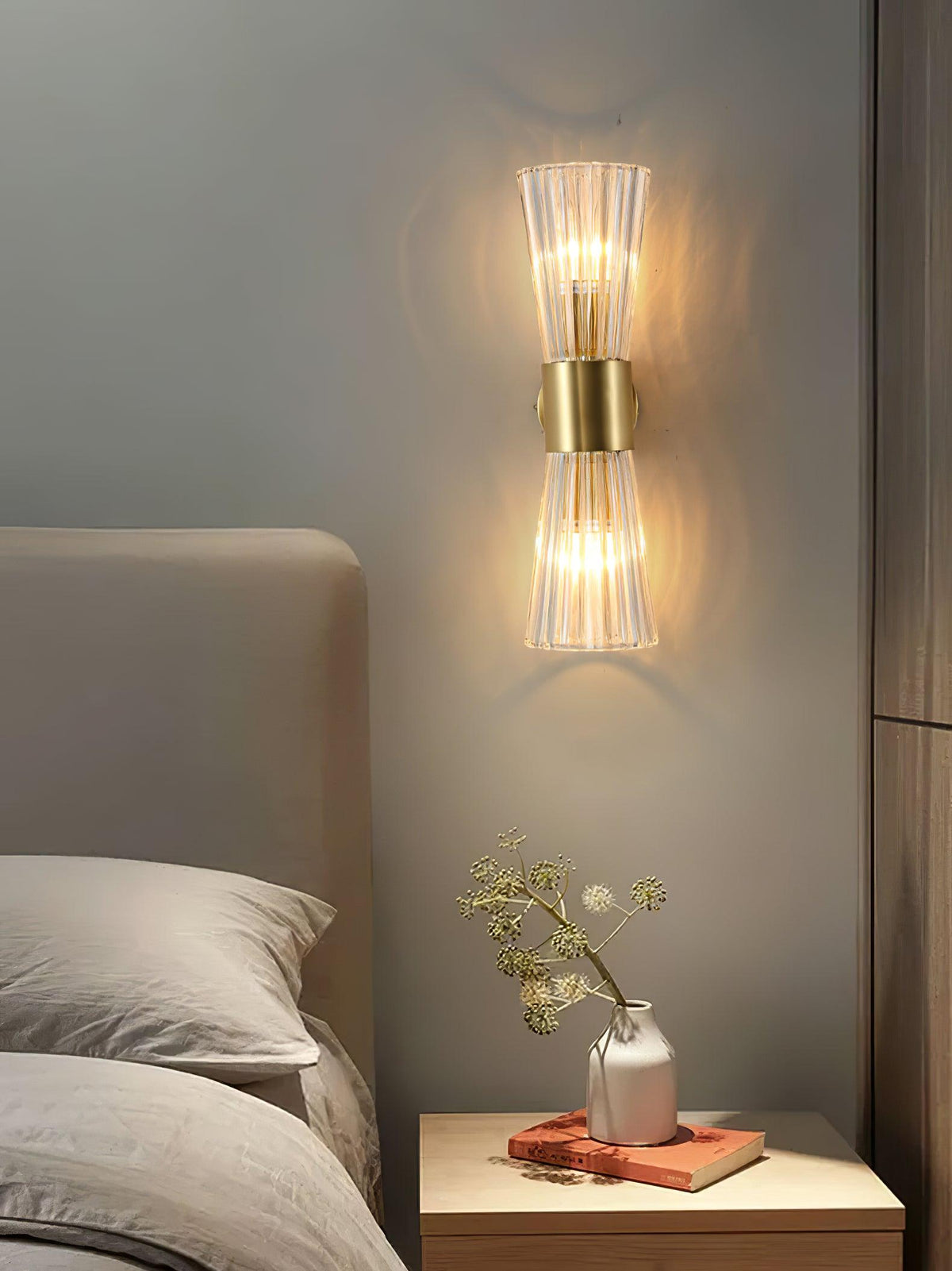 Cyrinenne kristallen artistieke wandlamp