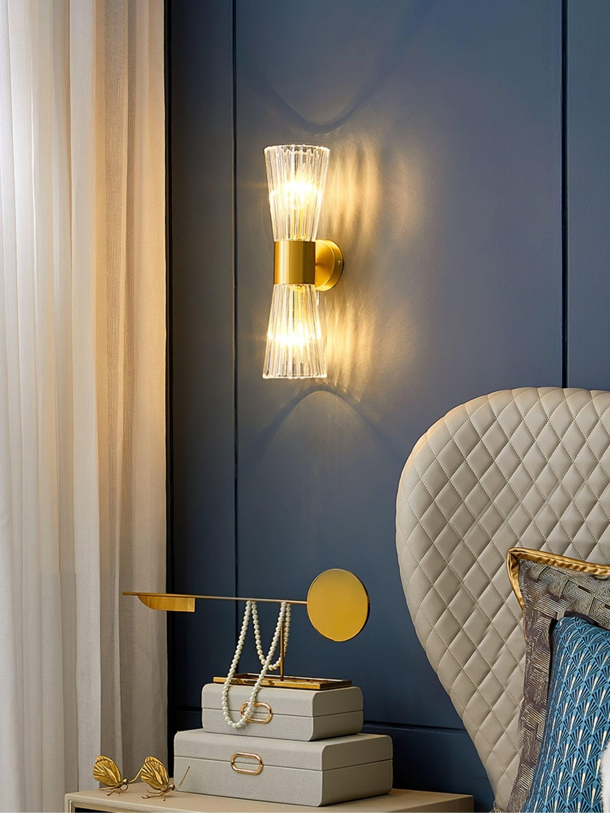 Cyrinenne kristallen artistieke wandlamp