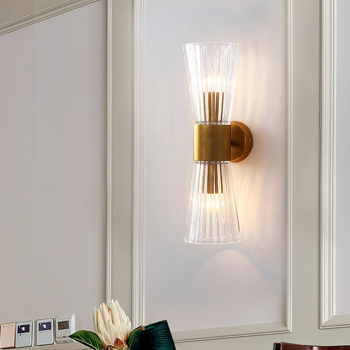 Cyrinenne kristallen artistieke wandlamp