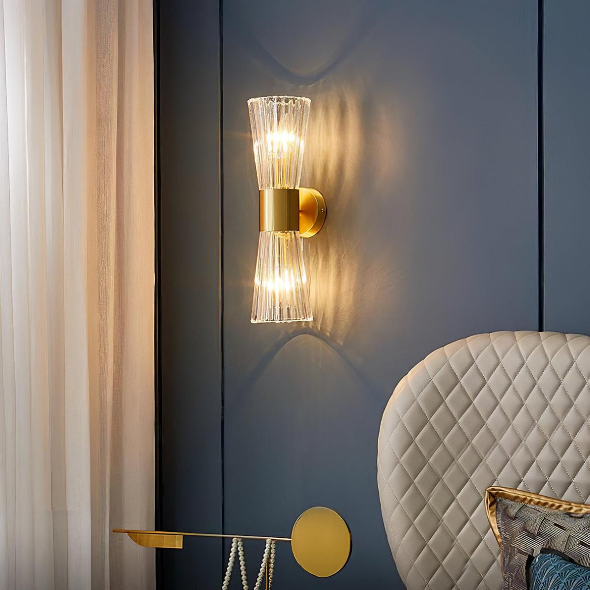 Cyrinenne kristallen artistieke wandlamp
