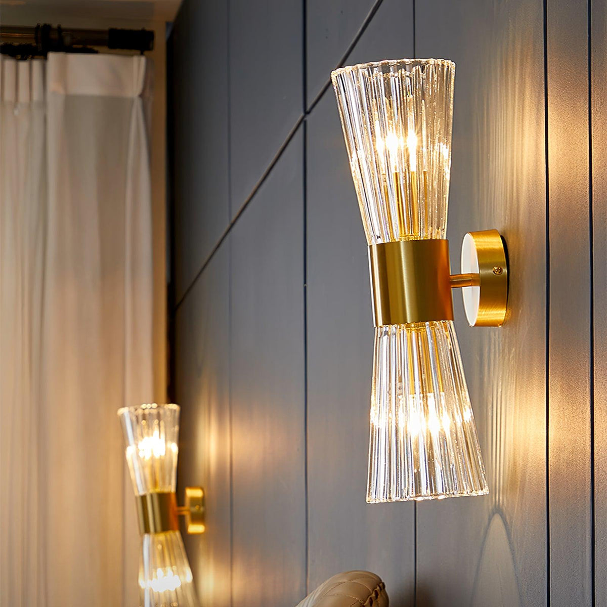 Cyrinenne kristallen artistieke wandlamp