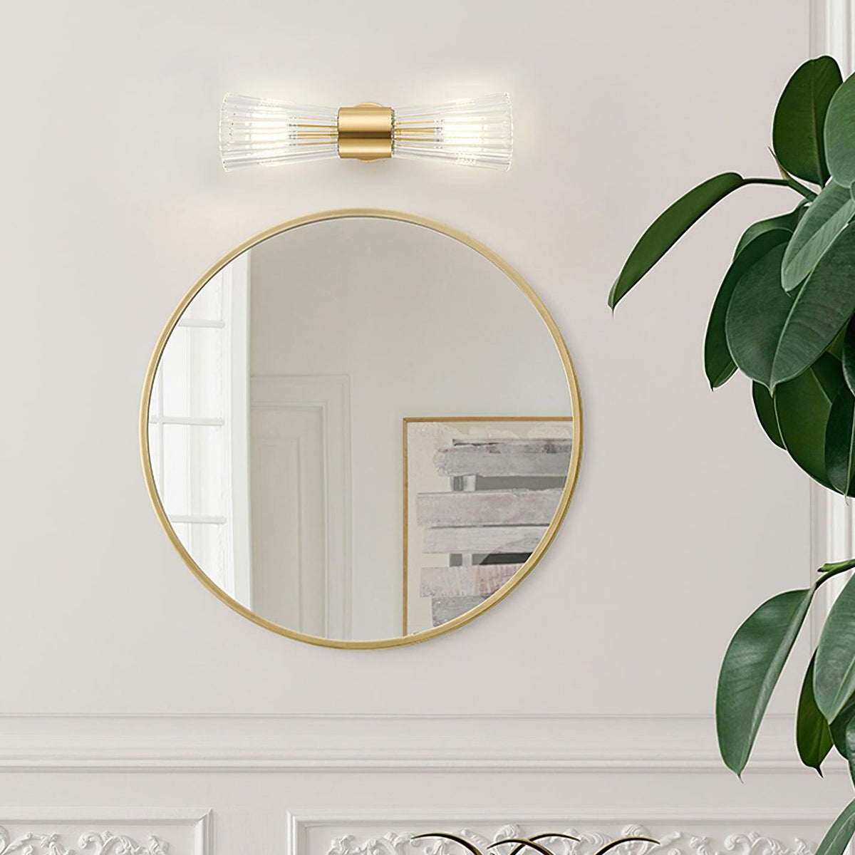 Cyrinenne kristallen artistieke wandlamp