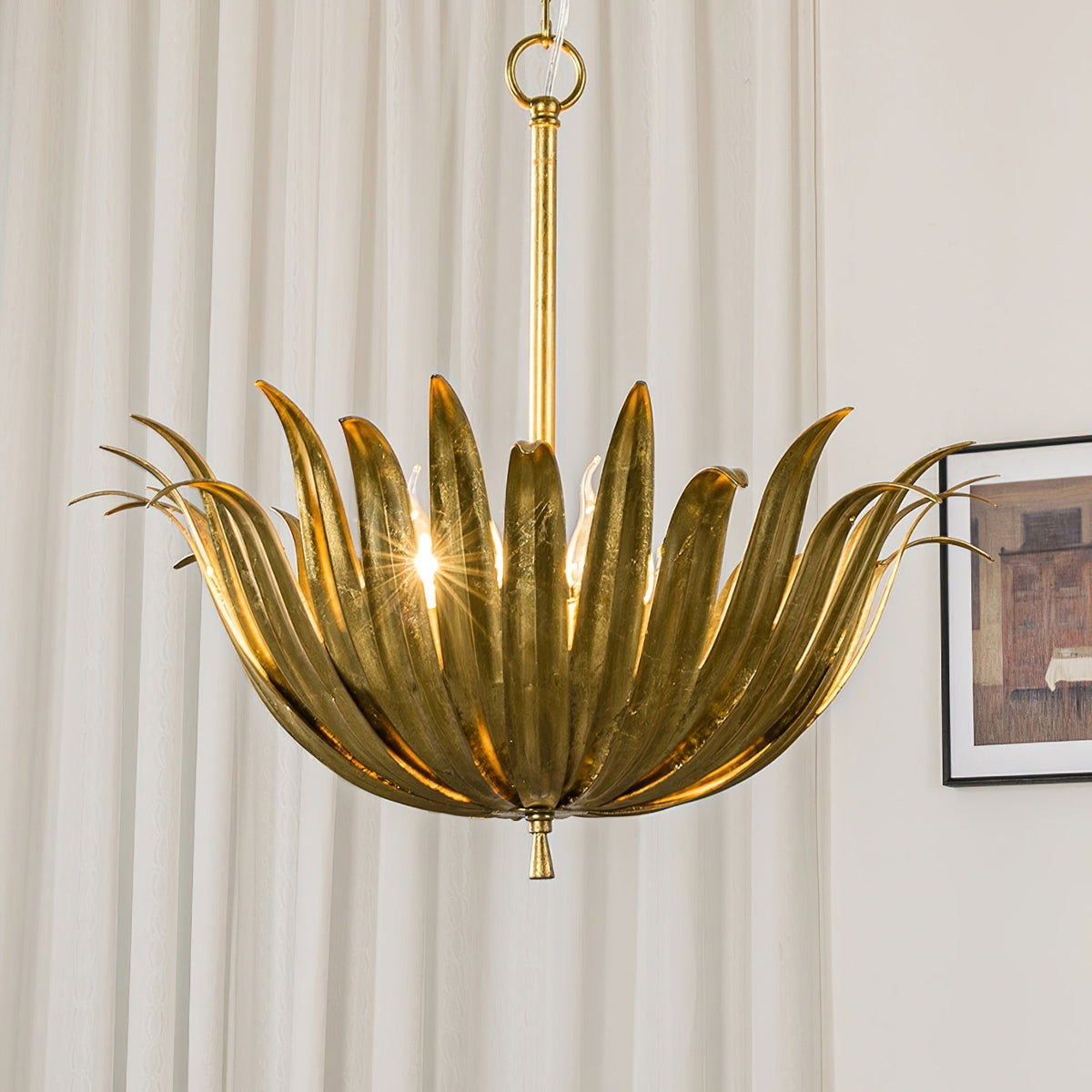 Selivaine hanglamp met bloemblaadjes