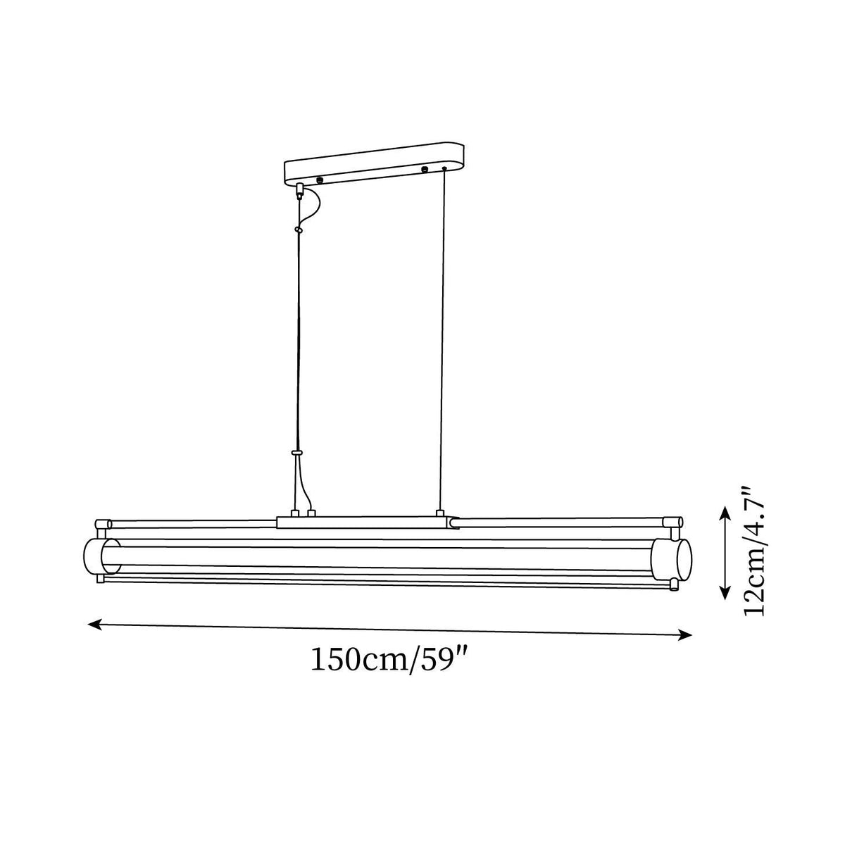 Deacal lineaire hanglamp