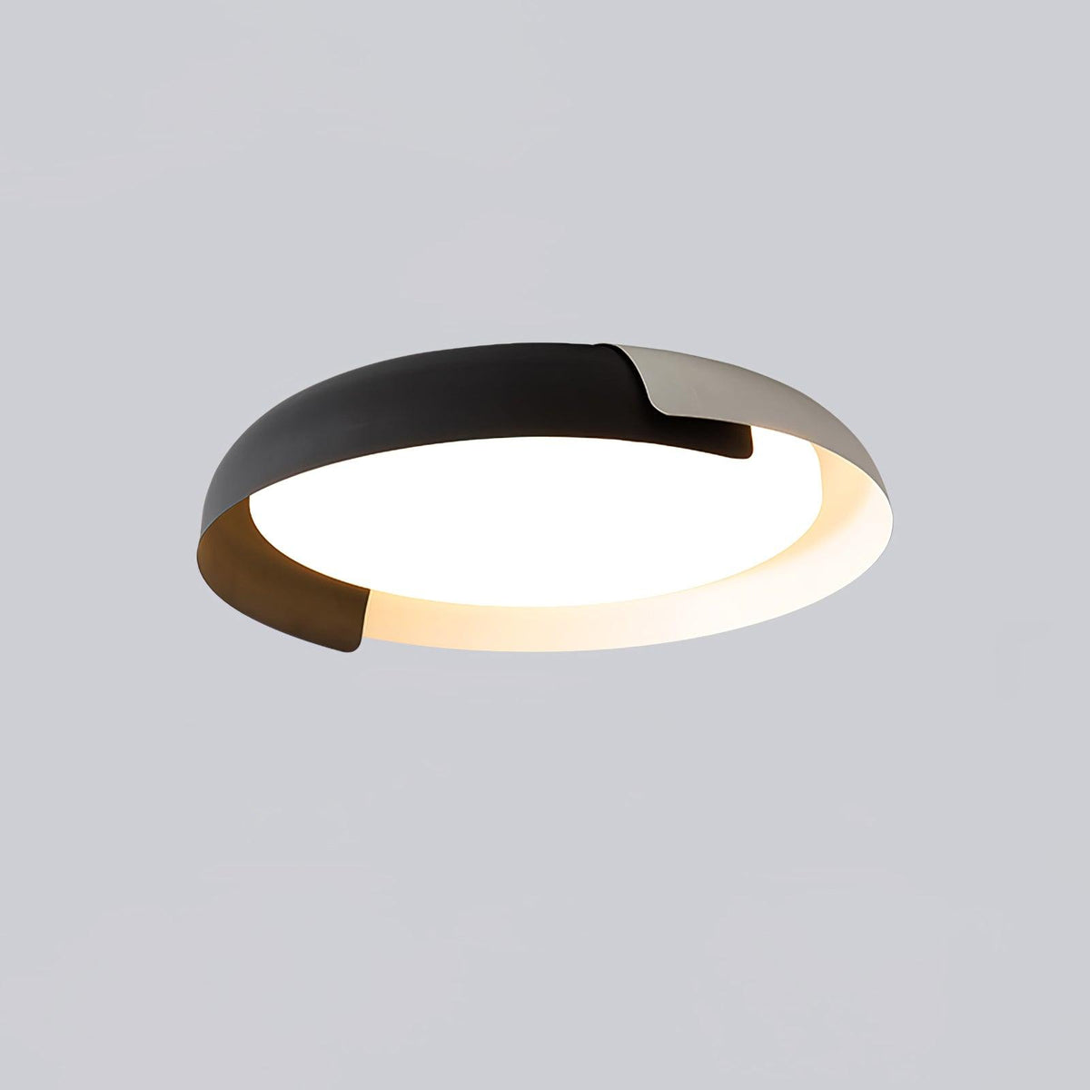 Nomino Plafondlamp Rond Acryl Hout Zacht Minimalistisch