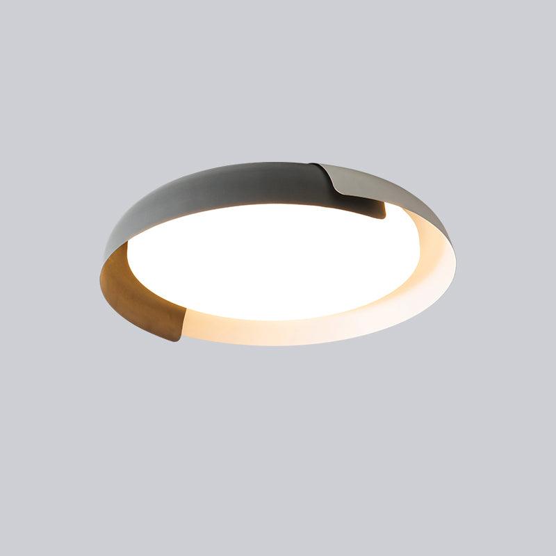 Nomino Plafondlamp Rond Acryl Hout Zacht Minimalistisch