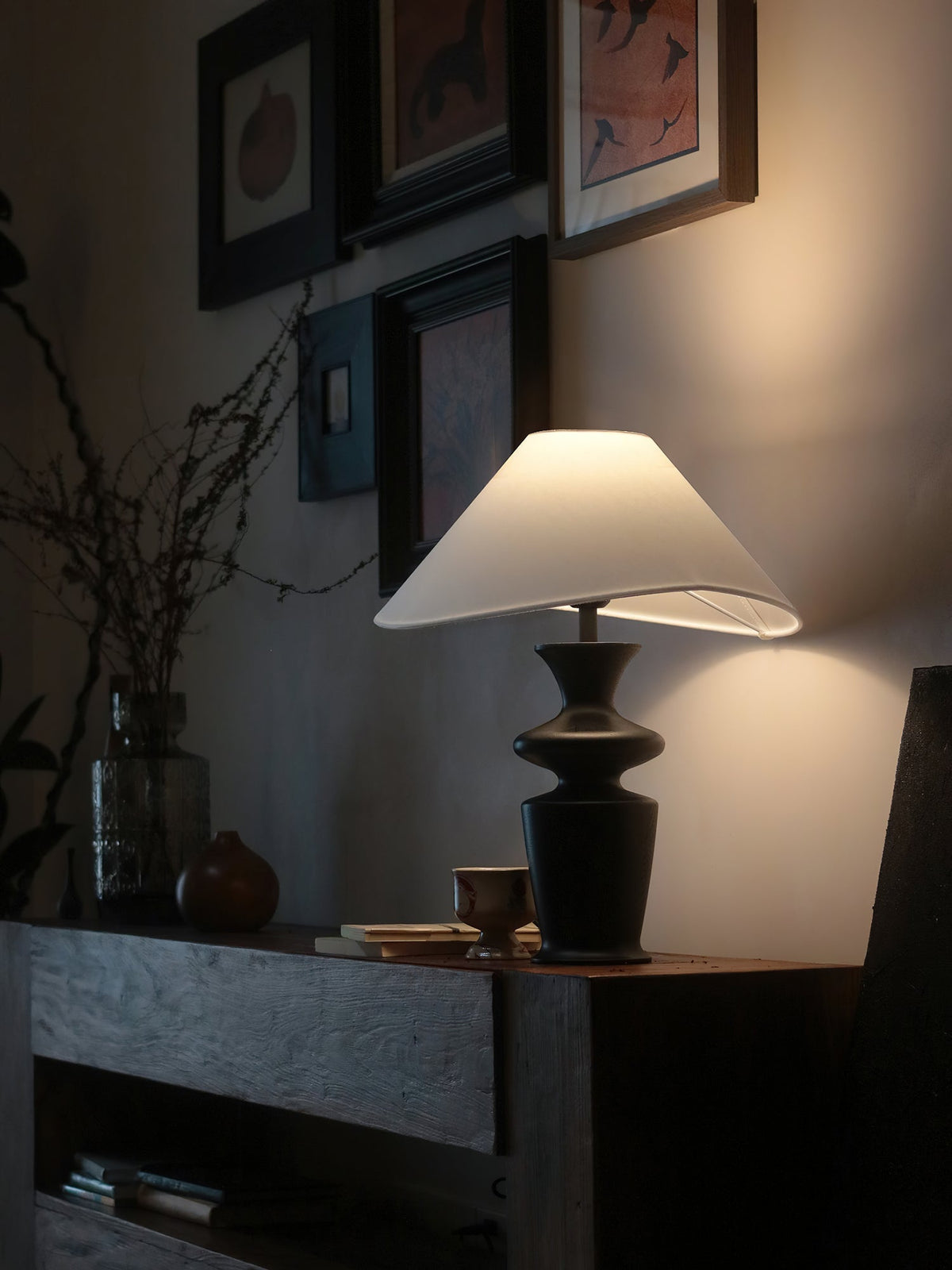 Sylaleria minimalistische tafellamp van hout