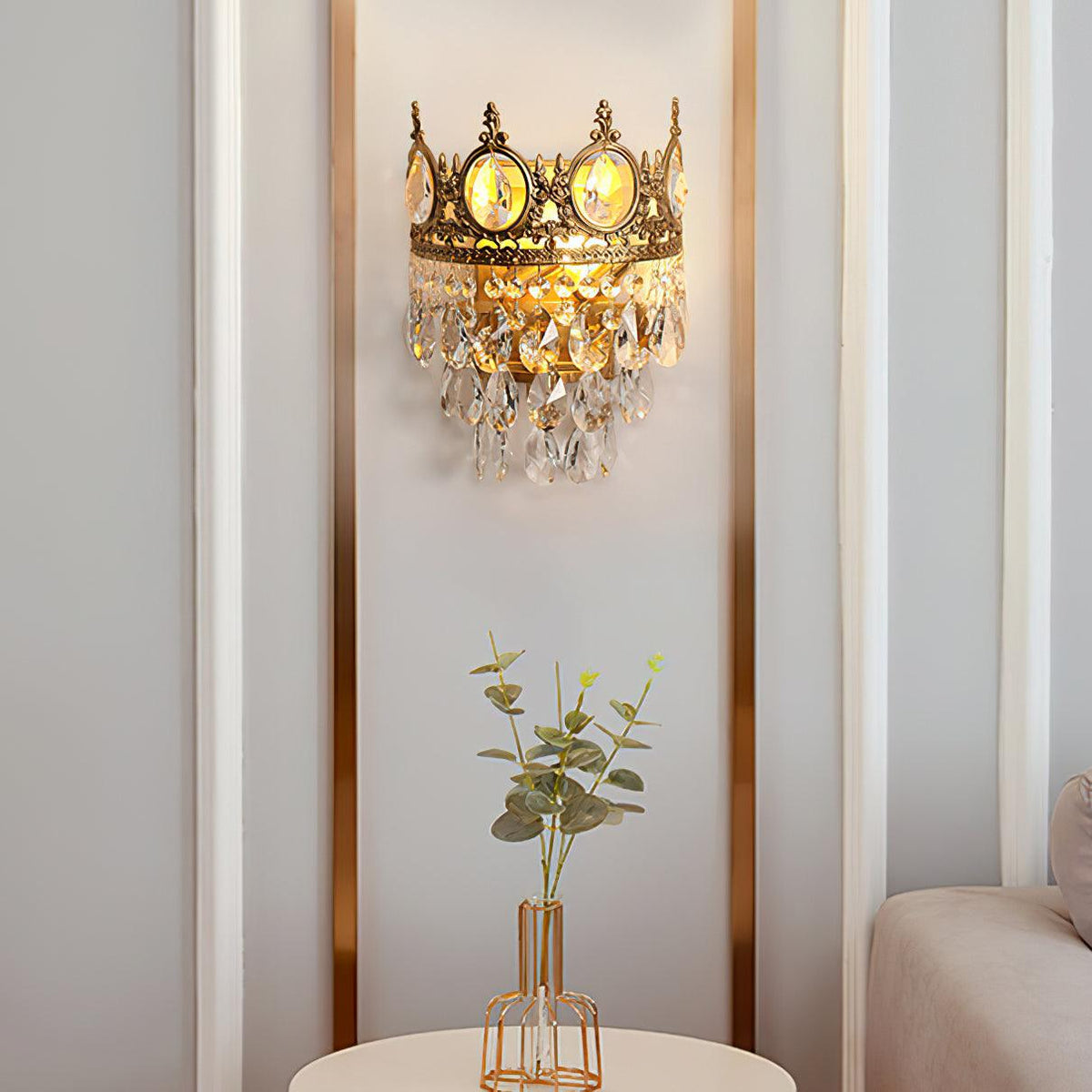 Ulliryra Vintage Kristallen wandlamp