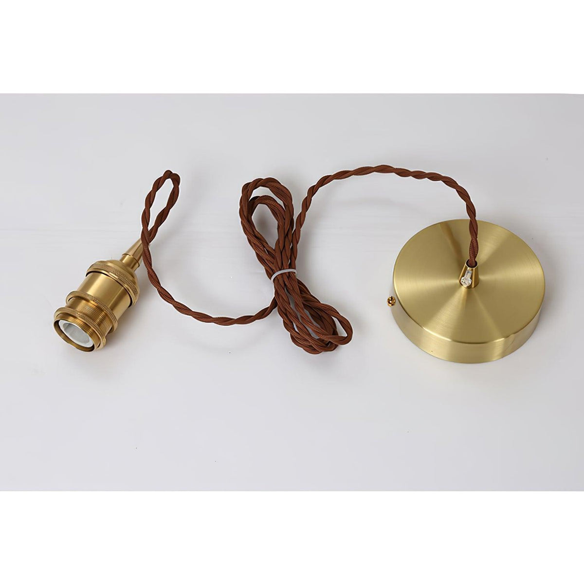 Celirira Vintage hanglamp van bruin glas