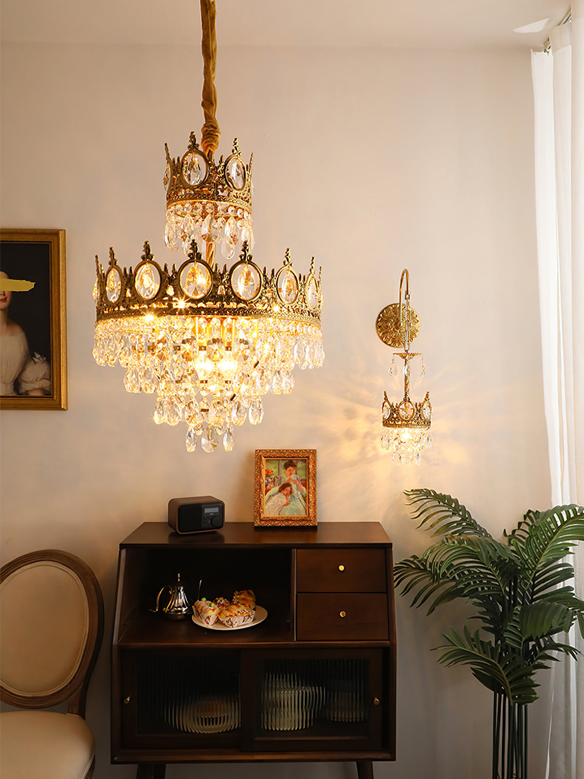 Luxeian Vintage Kristallen Kroonluchter