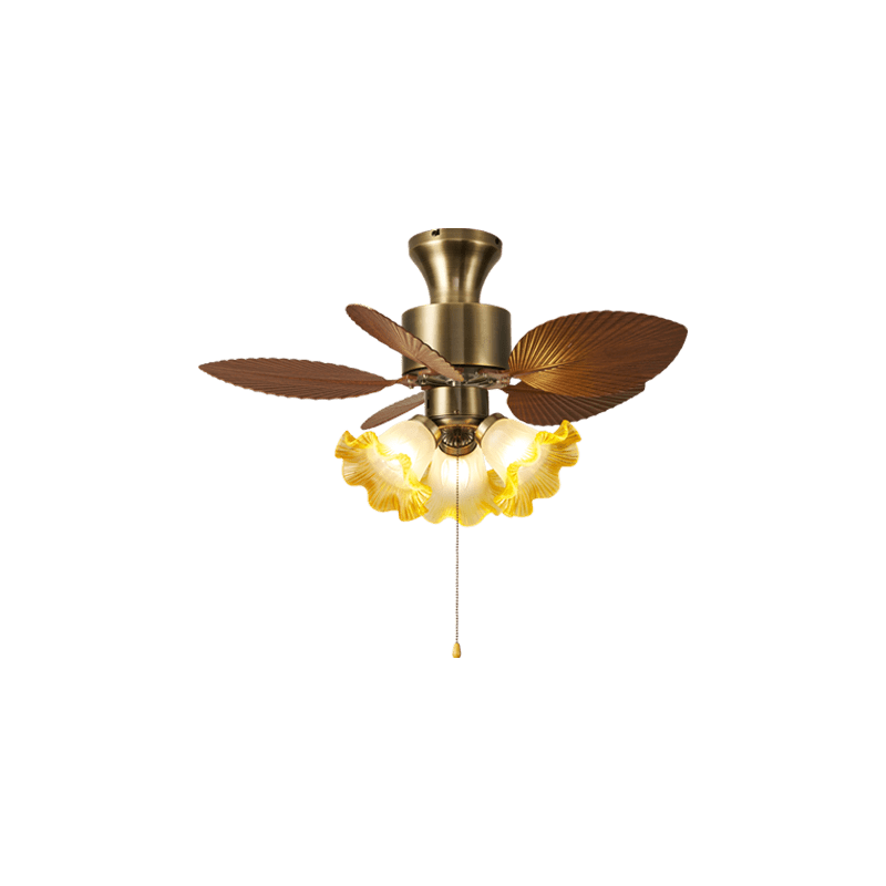 Miranira Vintage Leaf plafondventilator met verlichting