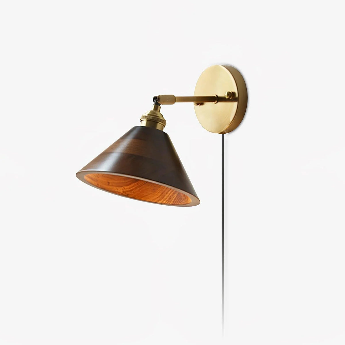 Alem Vintage wandlamp van Walnoot