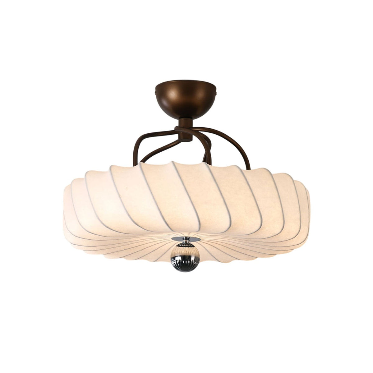 Zelore Swirl stof brons hanglamp