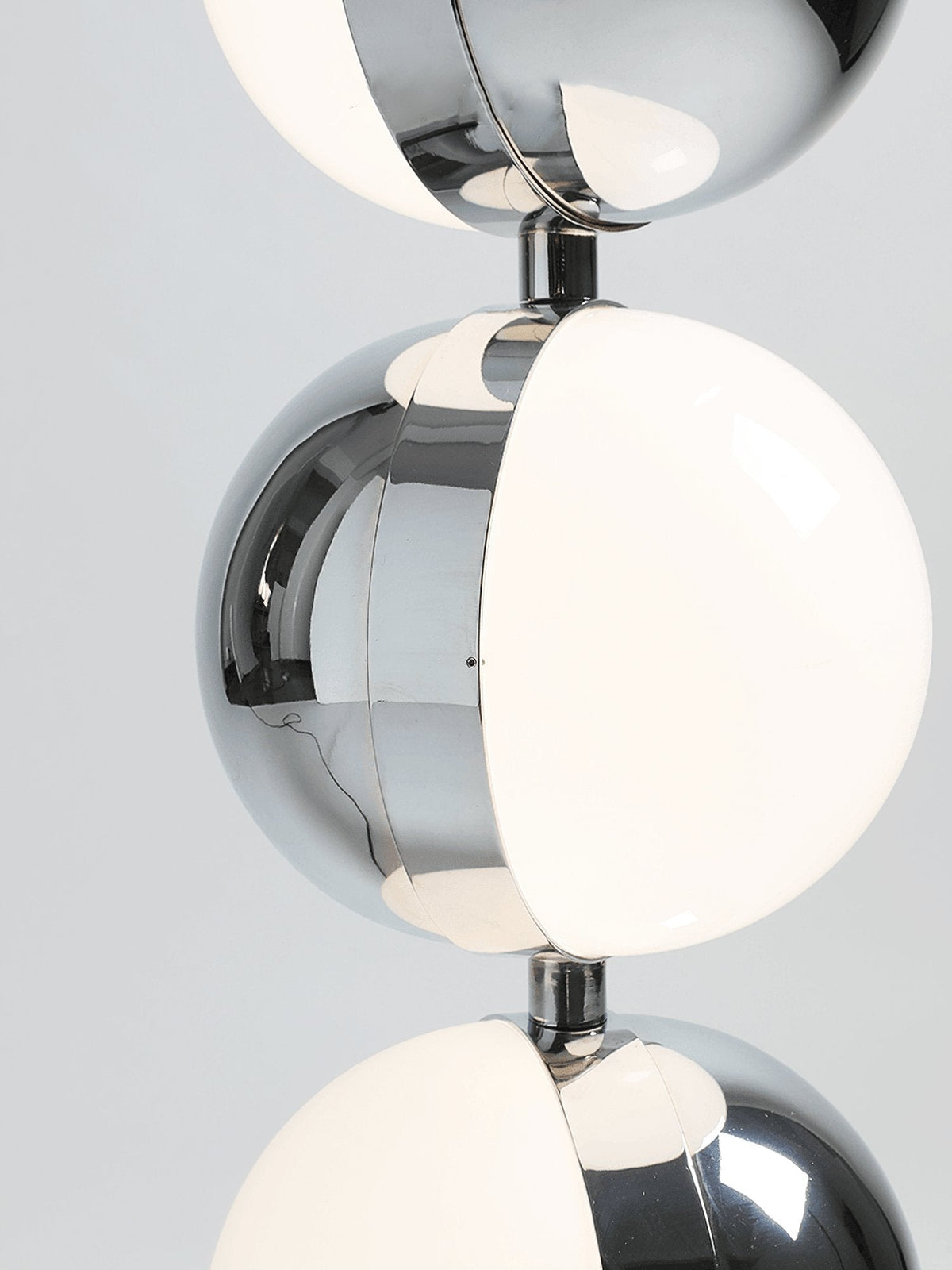 Boen moderne vloerlamp in chrome