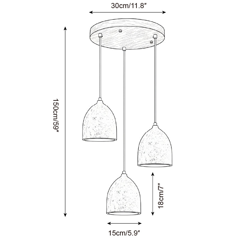 Clay hanglamp