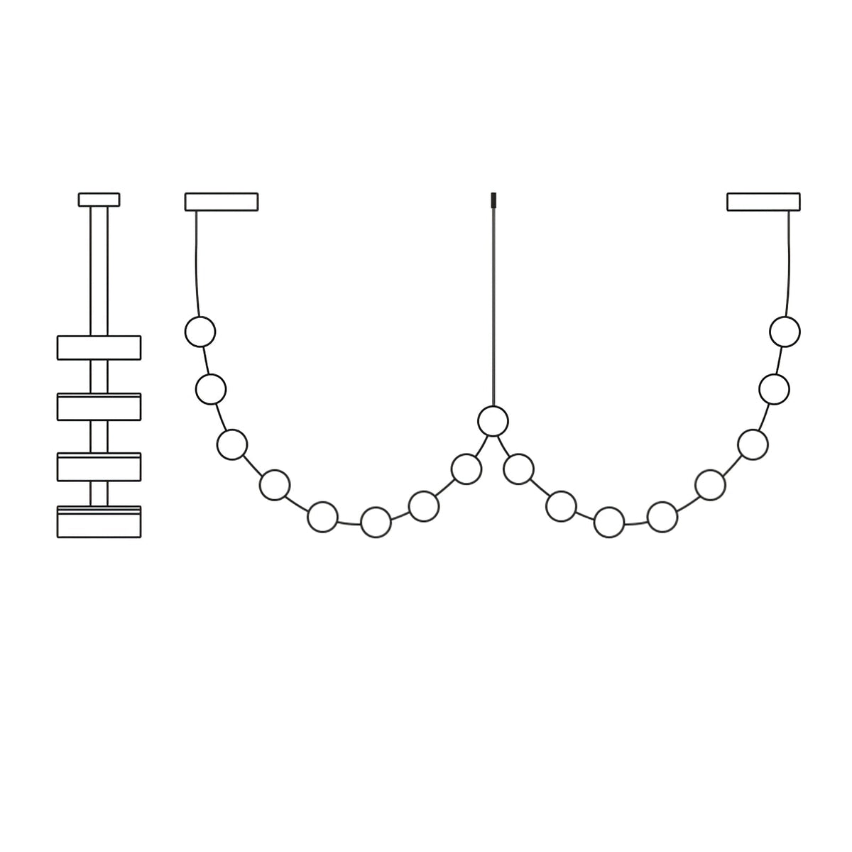 Flexura modulaire track hanglamp