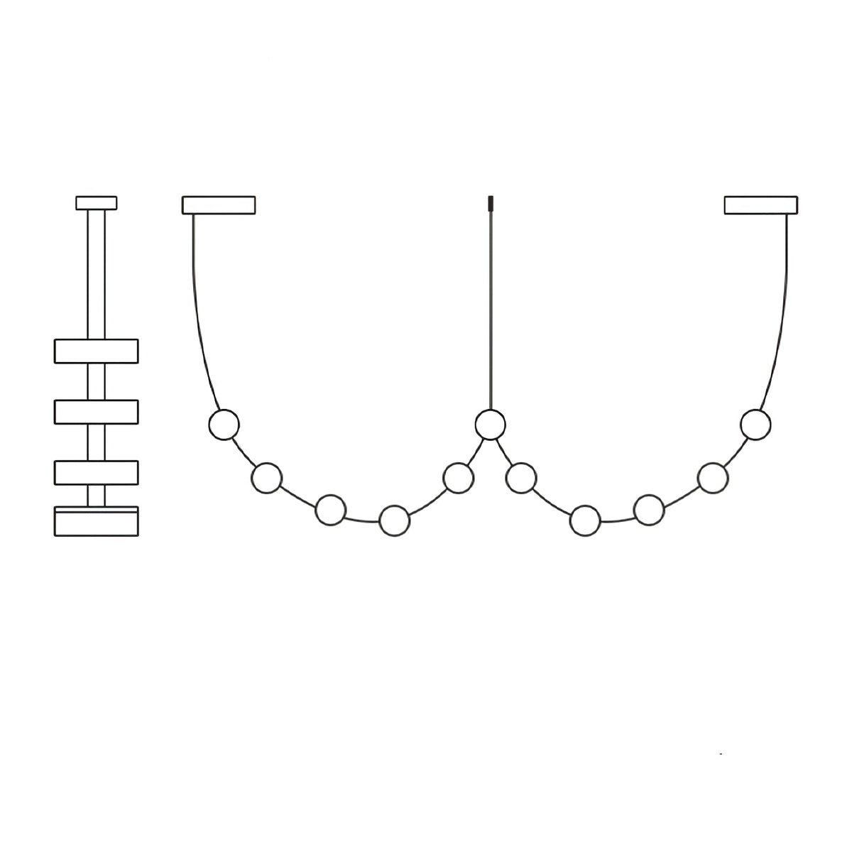 Flexura modulaire track hanglamp