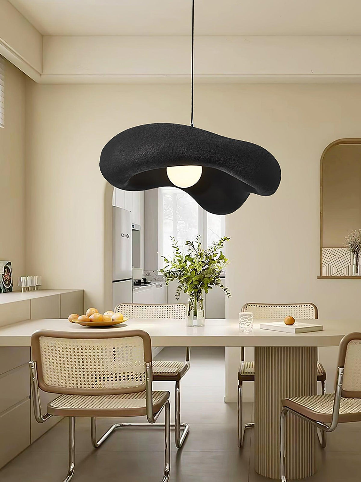 Hanglamp van hars in organische vorm voor moderne interieurs natuurlijk