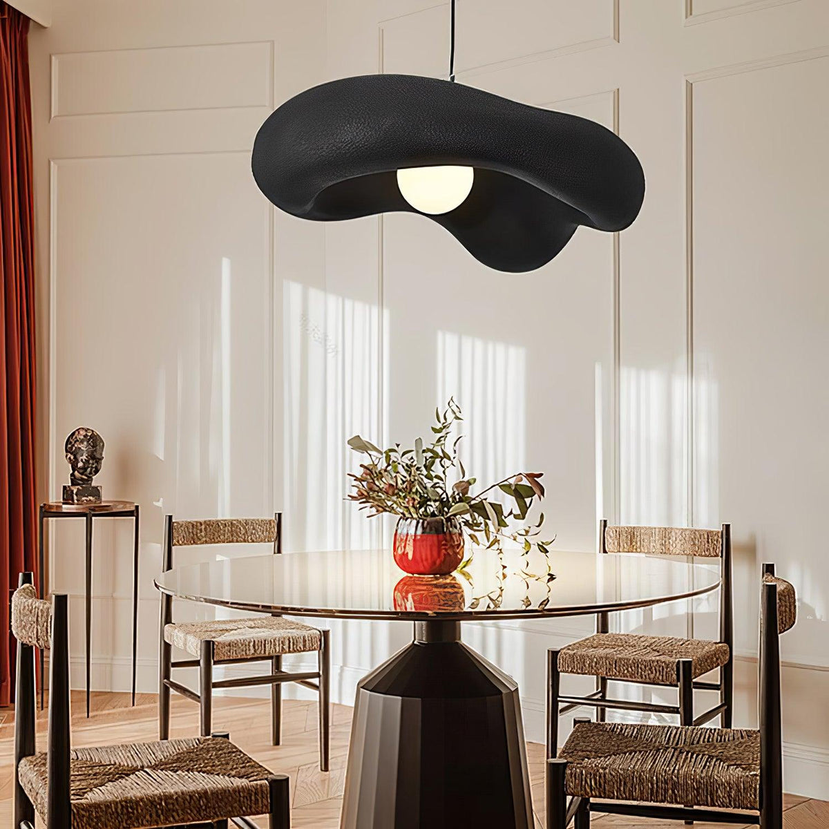 Hanglamp van hars in organische vorm voor moderne interieurs natuurlijk