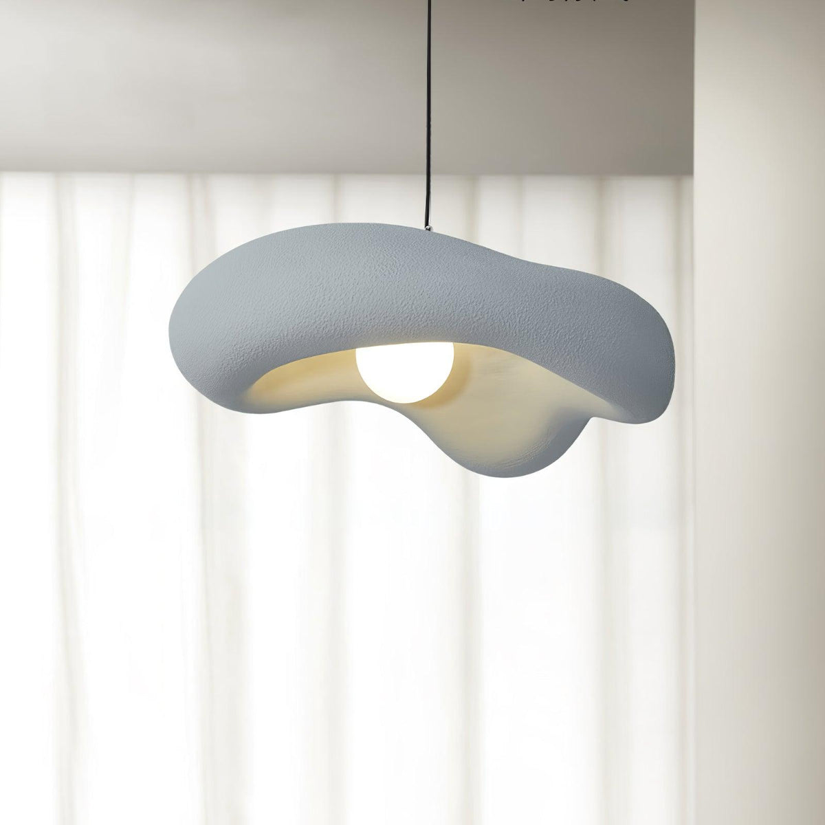 Hanglamp van hars in organische vorm voor moderne interieurs natuurlijk