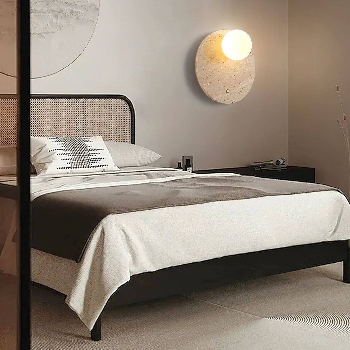 Seraelia travertin wandlamp