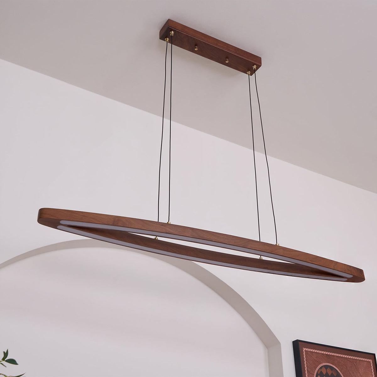 Hylan Hout Minimalistische hanglamp