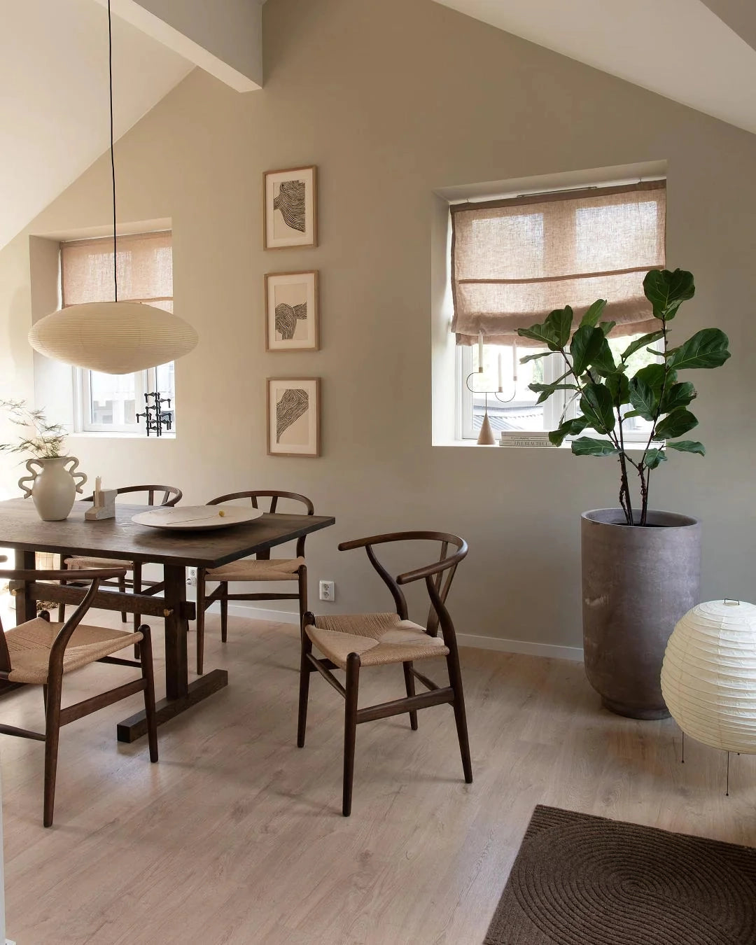Piaiviella hanglamp washi-papier voor woonkamer