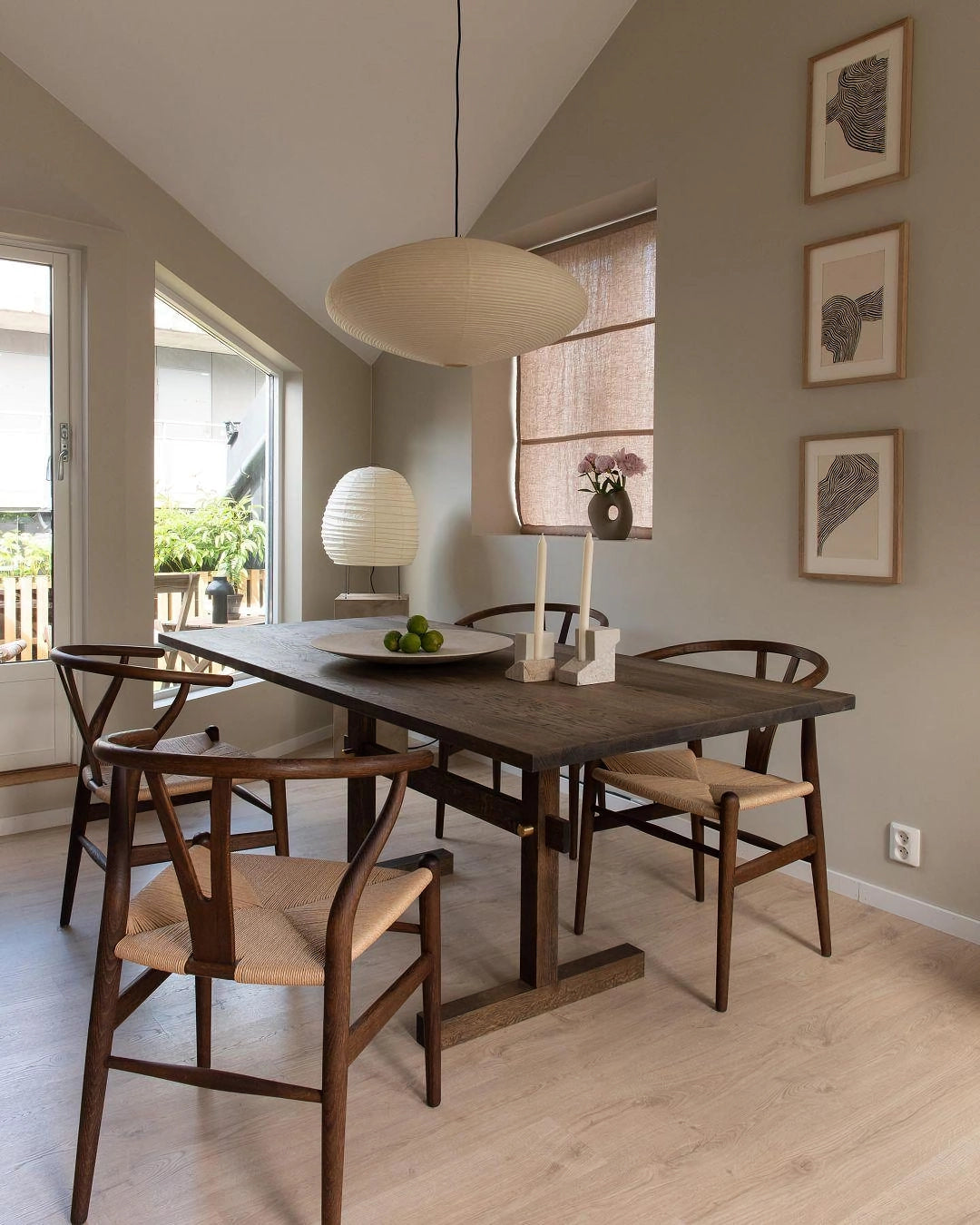 Piaiviella hanglamp washi-papier voor woonkamer