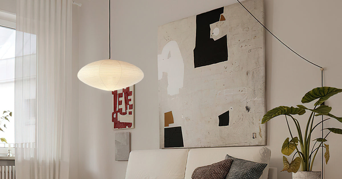 Piaiviella hanglamp washi-papier voor woonkamer