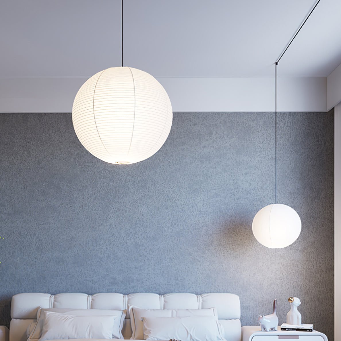 Niveriella hanglamp papier lantaarn voor woonkamer