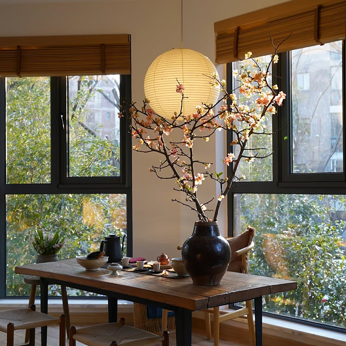Niveriella hanglamp papier lantaarn voor woonkamer