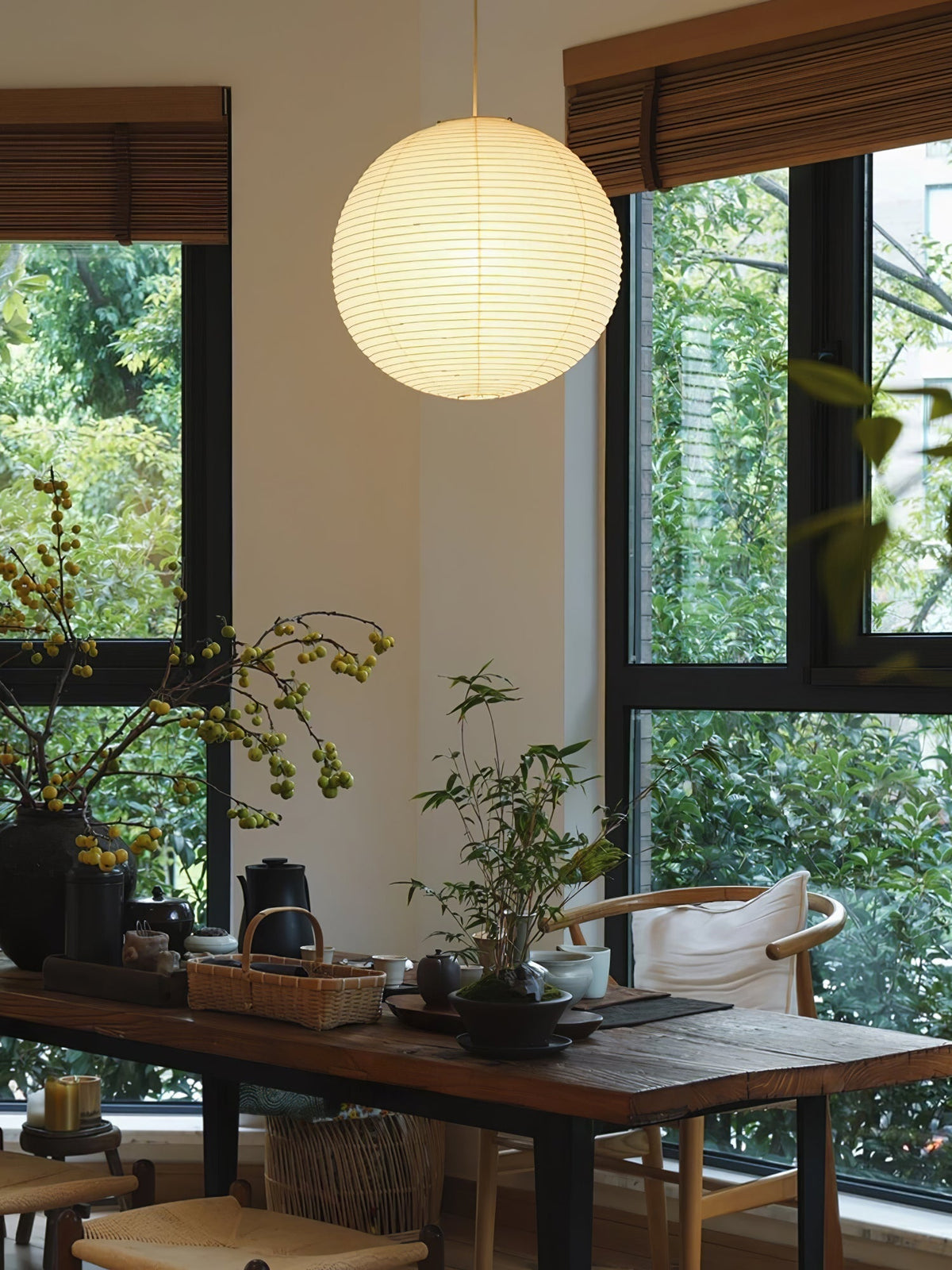 Niveriella hanglamp papier lantaarn voor woonkamer