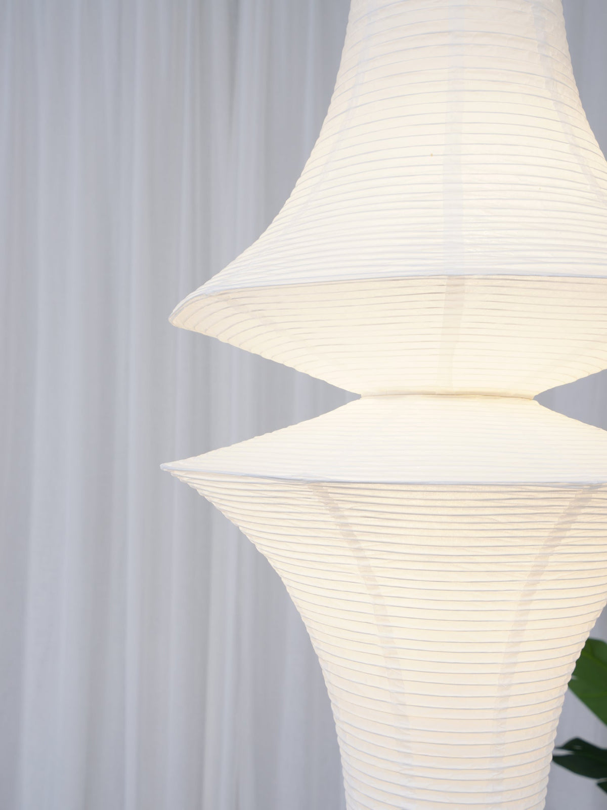 Lunirena hanglamp Washi-papier E voor woonkamer