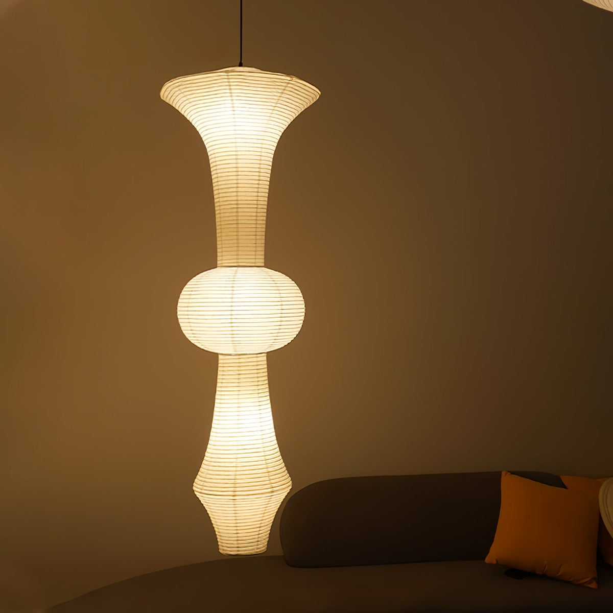 Lunirena hanglamp Washi-papier E voor woonkamer