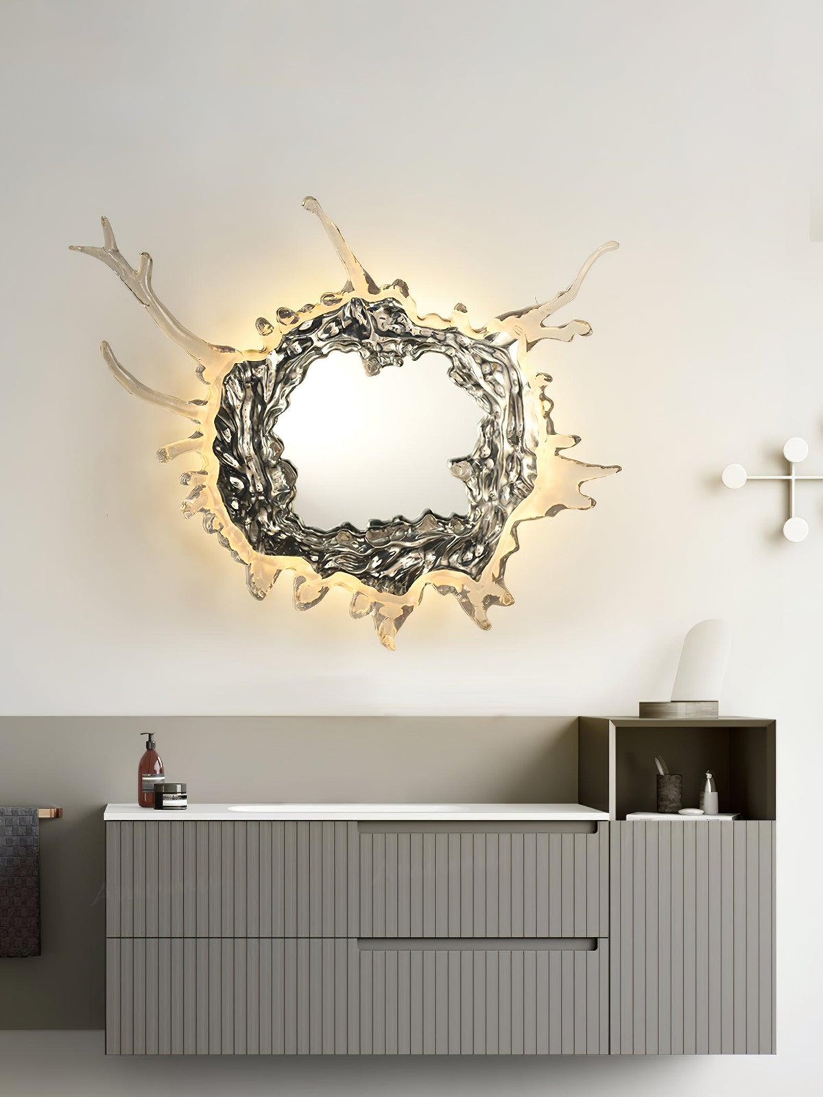 Ithox Moderne wandlamp met spiegel