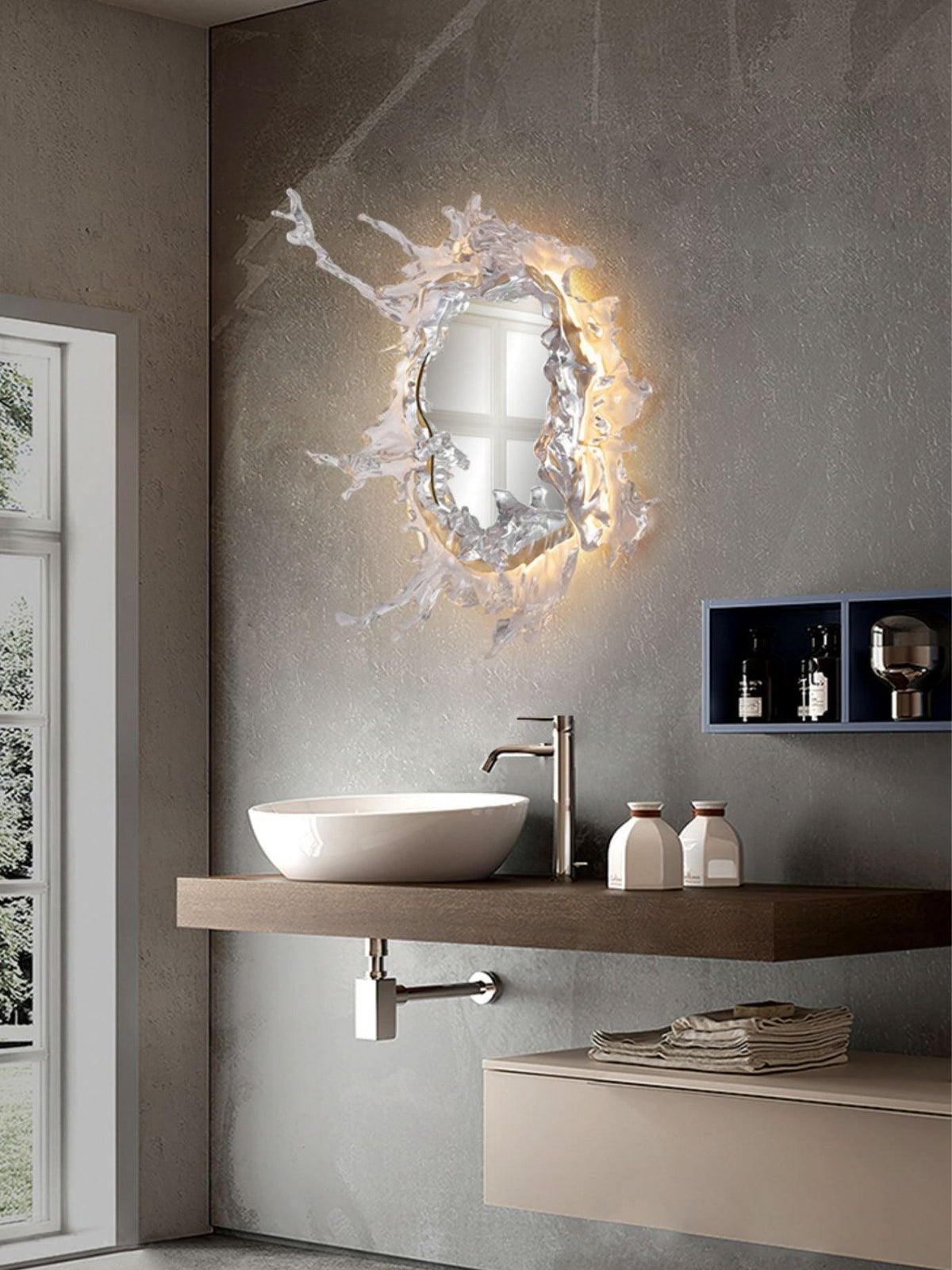 Ithox Moderne wandlamp met spiegel