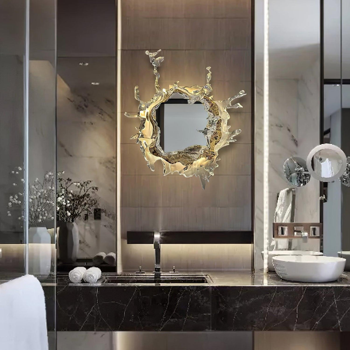 Ithox Moderne wandlamp met spiegel