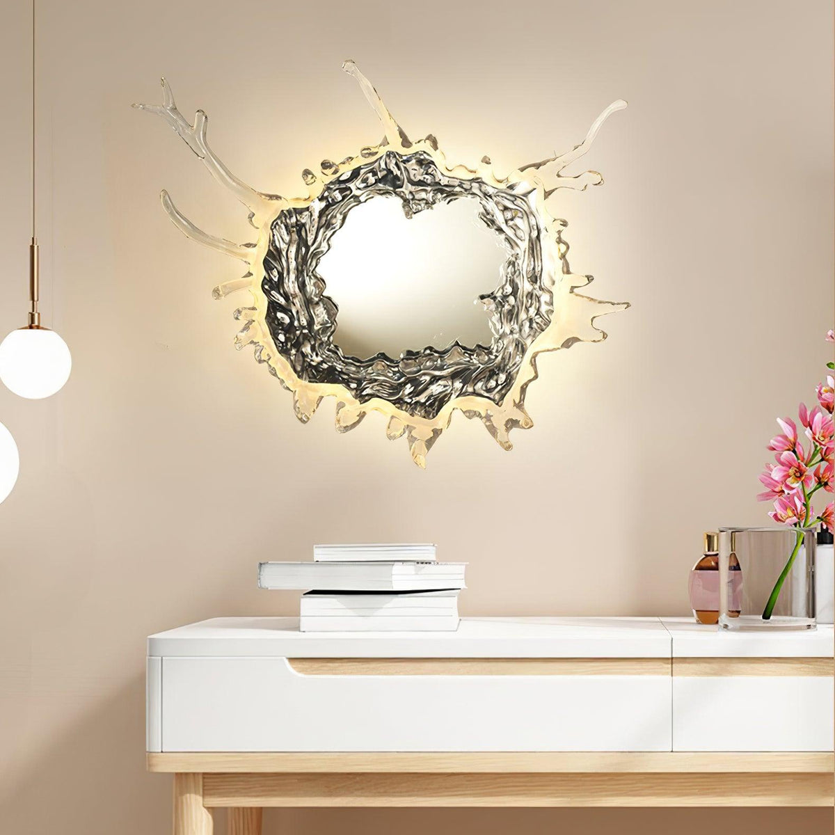 Ithox Moderne wandlamp met spiegel
