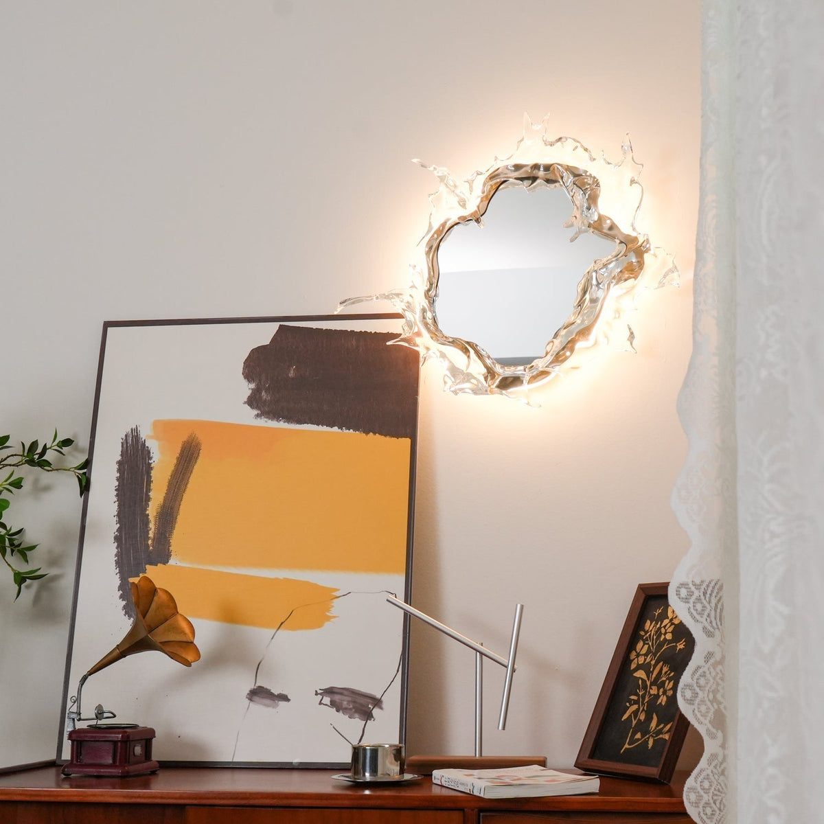 Ithox Moderne wandlamp met spiegel